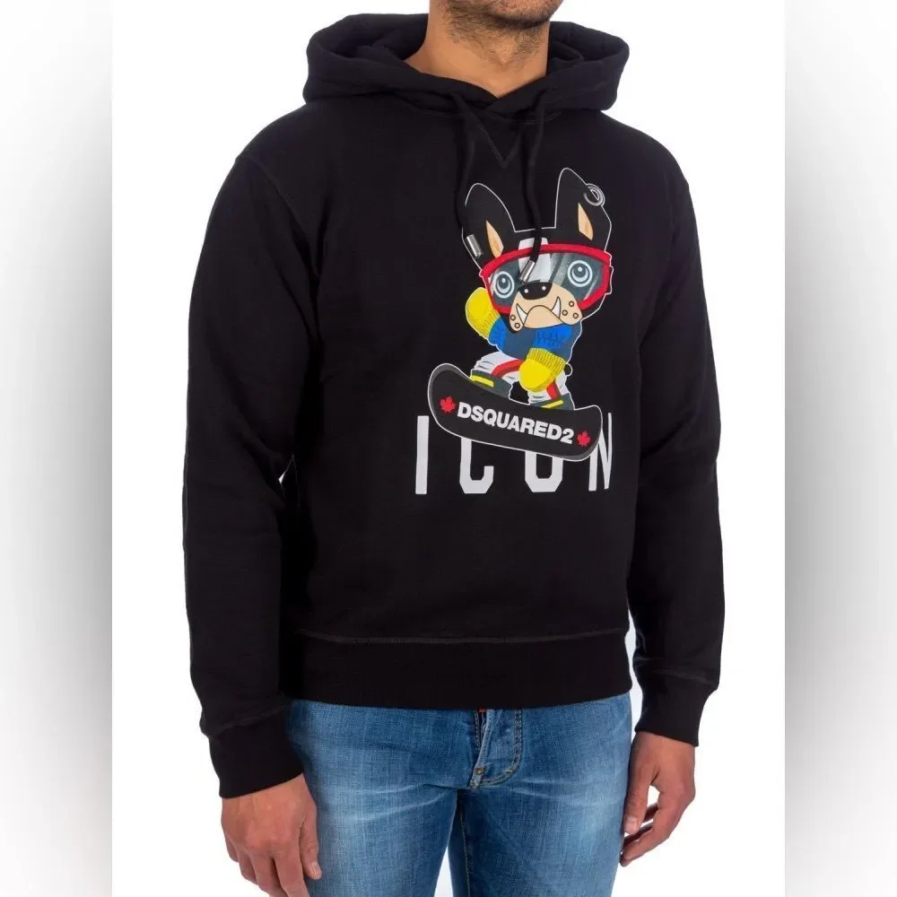 DSQUARED2 Cartoon print long-sleeved hoodie - Picture 7 of 8